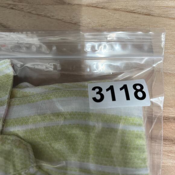 Charter Club Top Womens L Yellow Linen Striped Coastal Lightweight Preppy Yacht - Picture 4 of 4